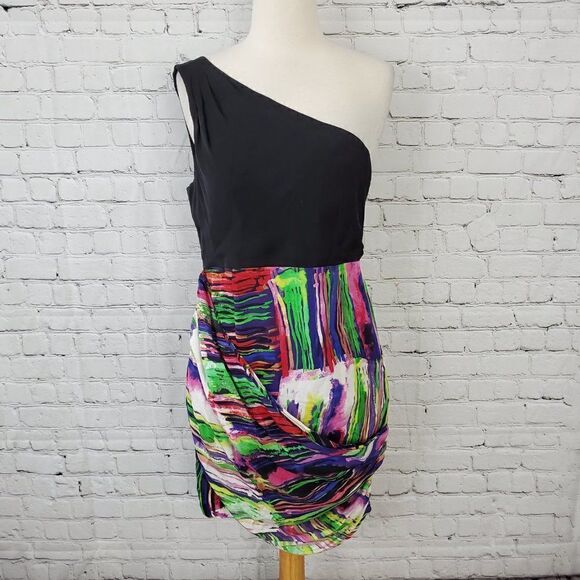 Alice + Olivia Breanna One Shoulder Dress M NWT - Picture 2 of 8